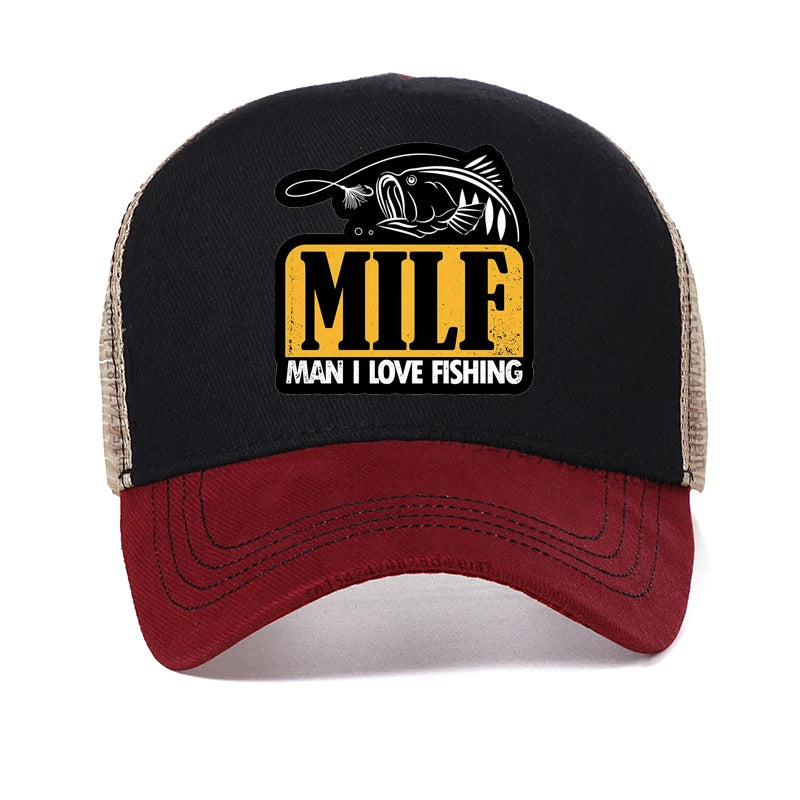 MILF Man I Love Fishing Baseball Cap