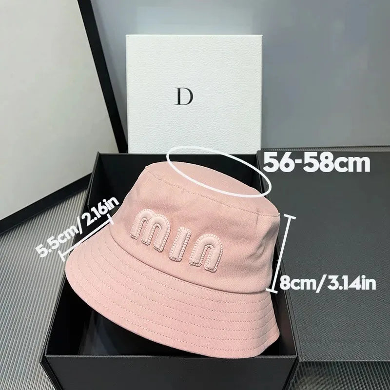 2025 Designer Luxury Fisherman Hat Versatile Women Basin Hat Pink Letter Valentine's Day Bucket Hats