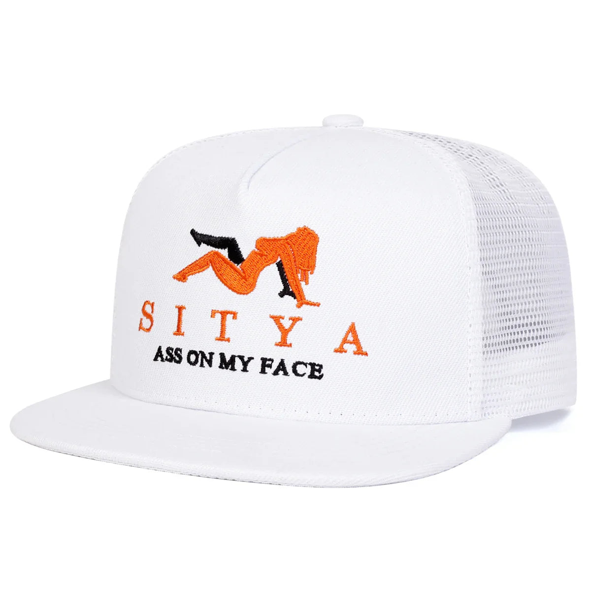 Unisex SITYA Letter Embroidery Hip-hop Net Hats