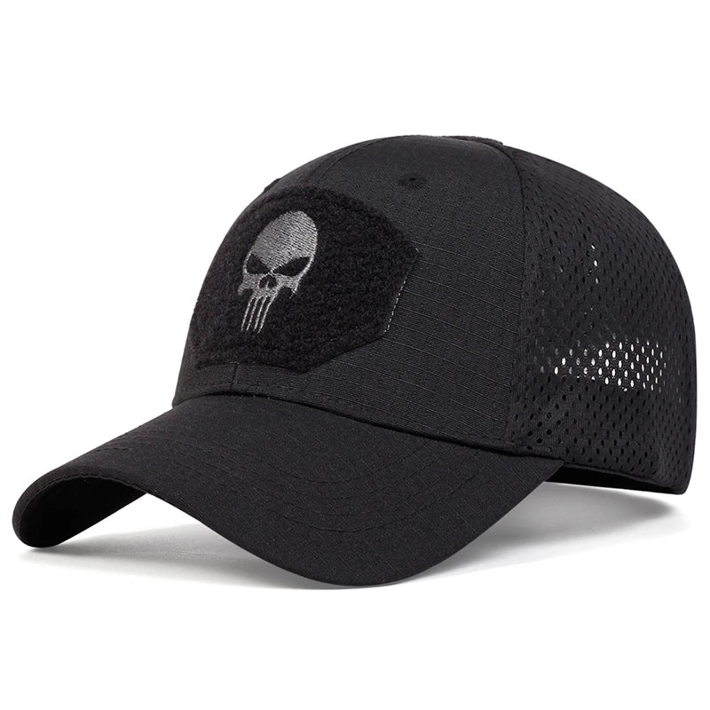 Unisex Skull Embroidery Baseball Cap
