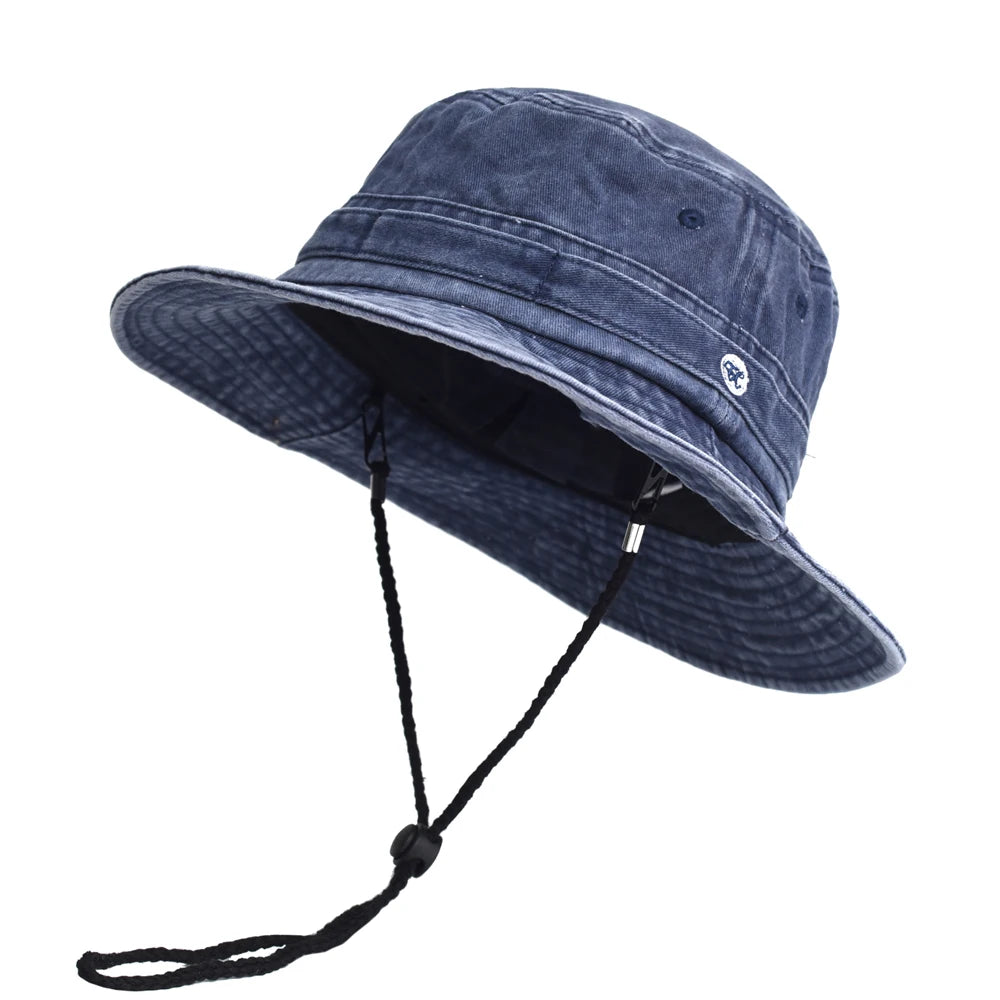 Washed Cotton Bucket Hats Spring Summer Men Women