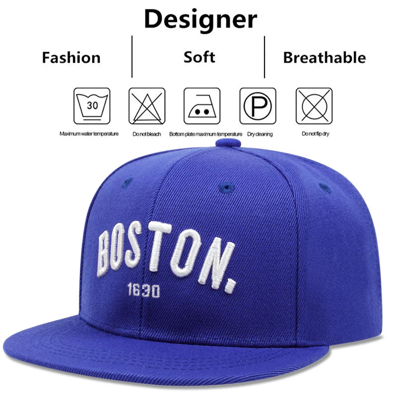 Fashion BOSTON Snapback Cap Men Women