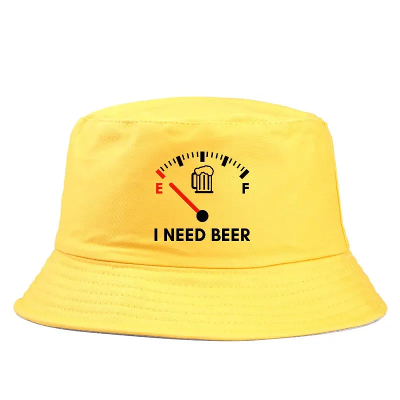 I Need Beer Reversible Bucket Hat For Woman Man