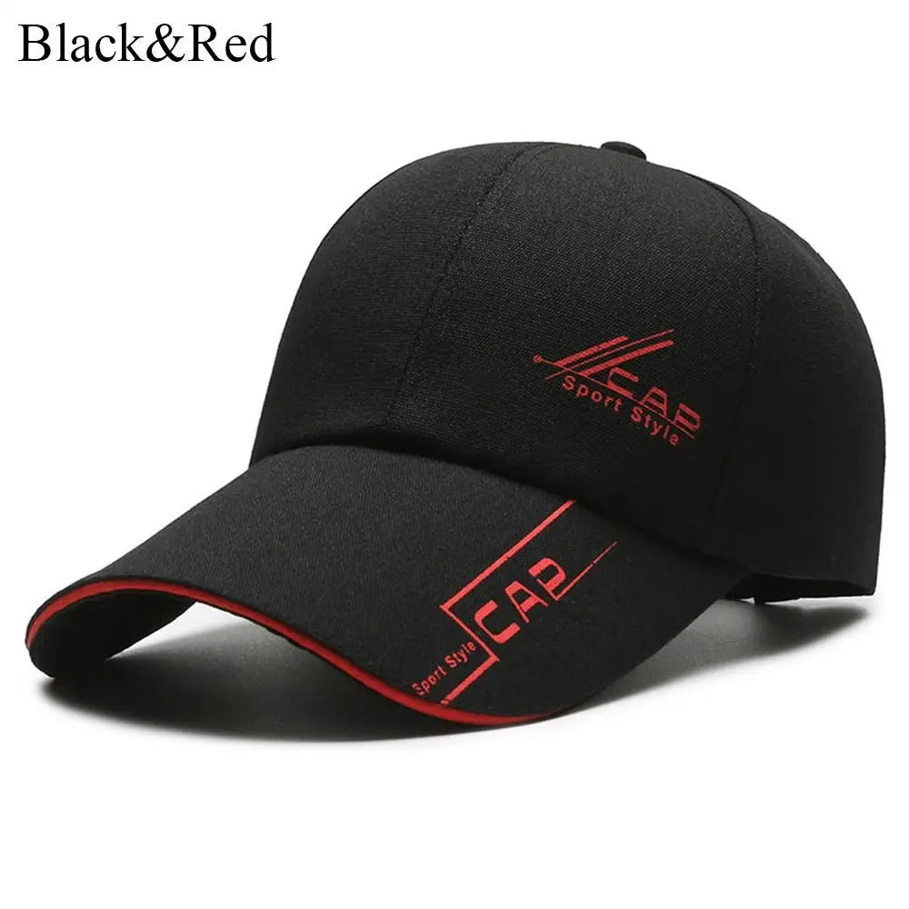 Fashion Adjustable Baseball Cap Long Brimmed Solid Color Sun Hat Versatile Men Women