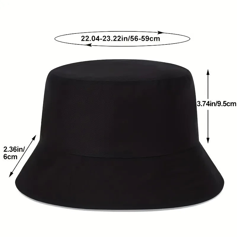 Wilson Logo Printed Bucket Hat Foldable Fisherman Cap For Men Women