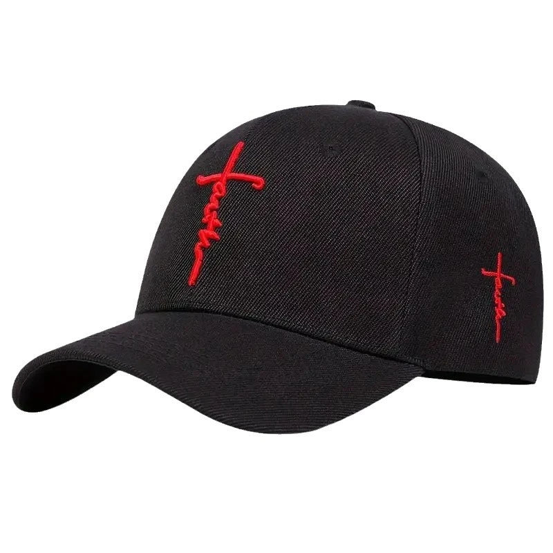 Casual Fashion Faith Embroidery Baseball Cap