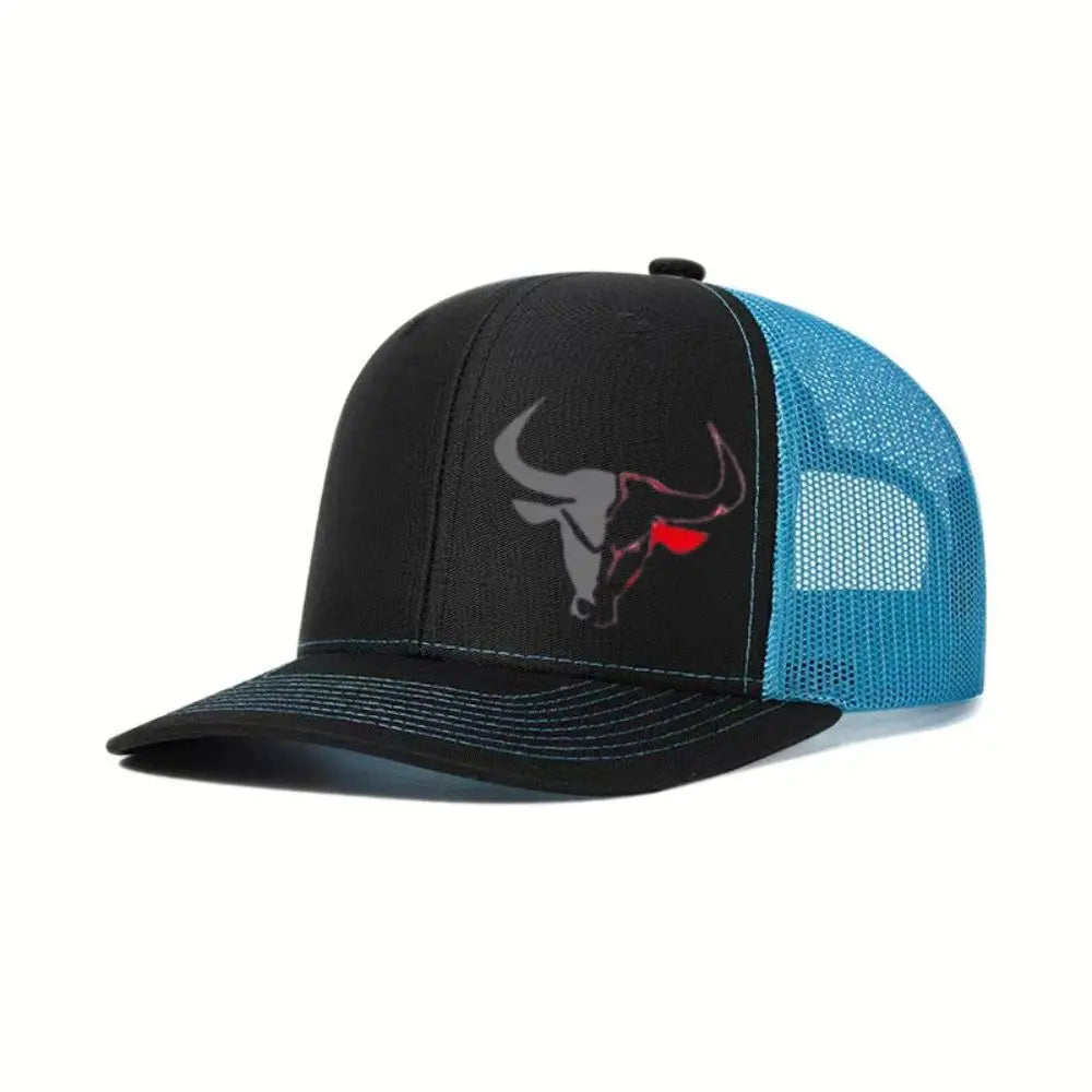 Casual Bull Head Print Summer Baseball Cap Mesh