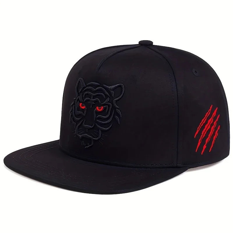 Unisex Tiger Embroidery Hip-hop Hats Baseball Caps Snapback Caps