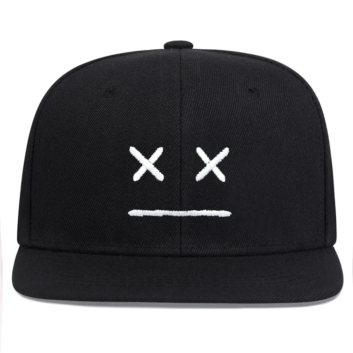 Unisex XX Smiley Face Embroidery Hip-hop Hats Snapback Caps
