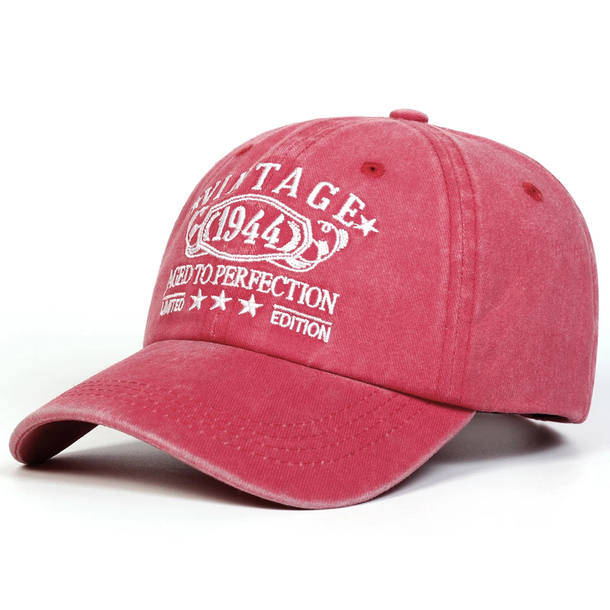 Unisex Letter Embroidery Wash Baseball Caps