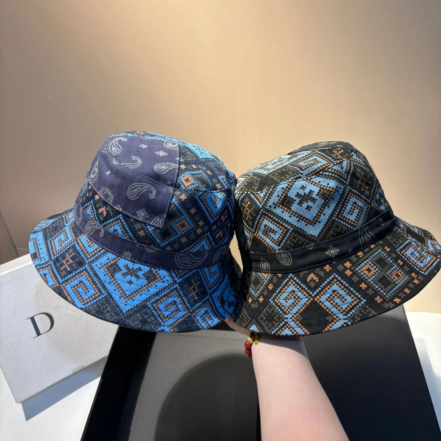 Colorful Patchwork New Bucket Cap