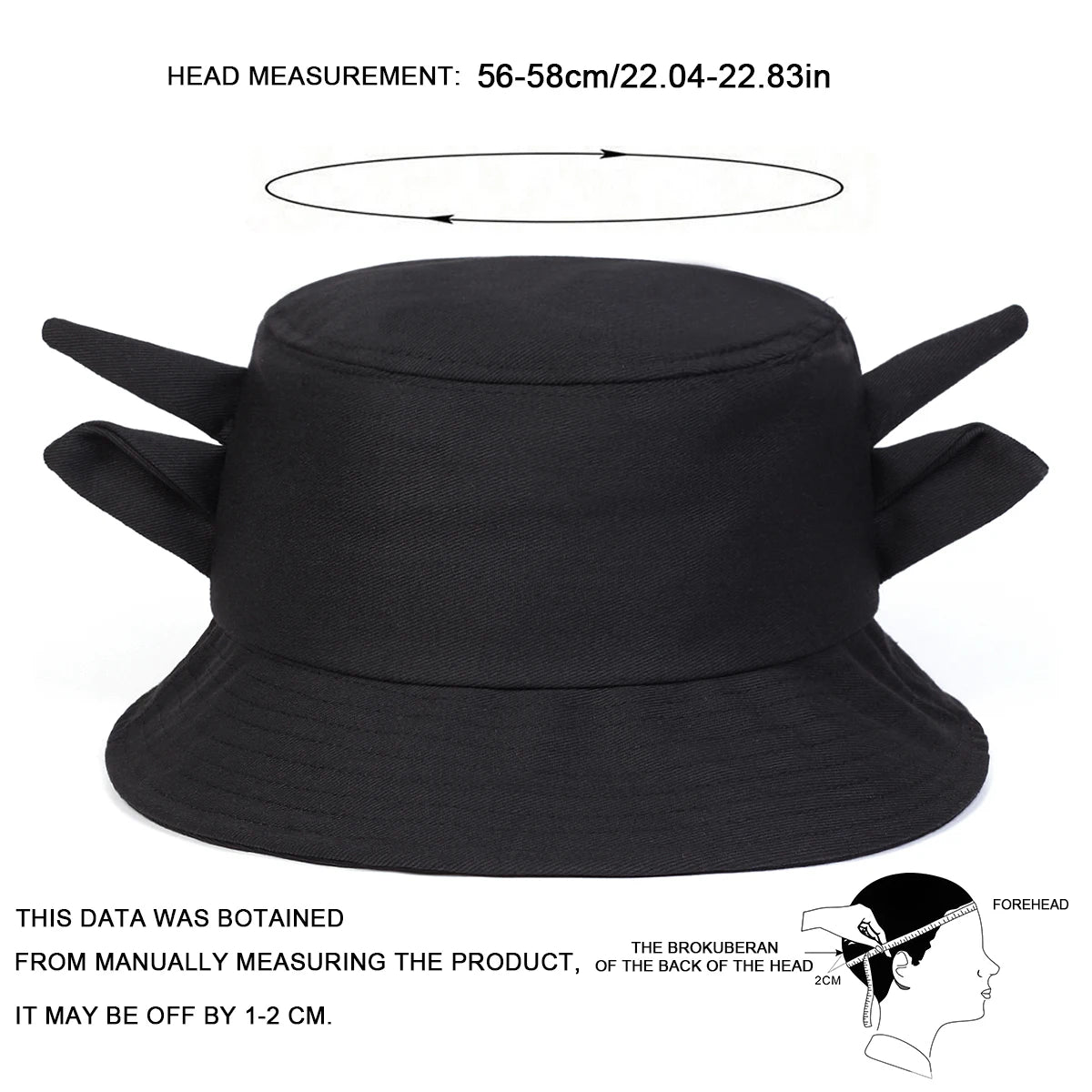 Unisex Personality Cute Cow Print Bucket Hats