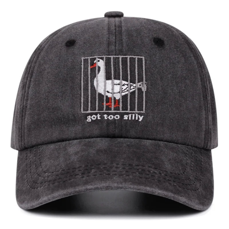 Baseball Cap Silly Goose Retro Visor Cap
