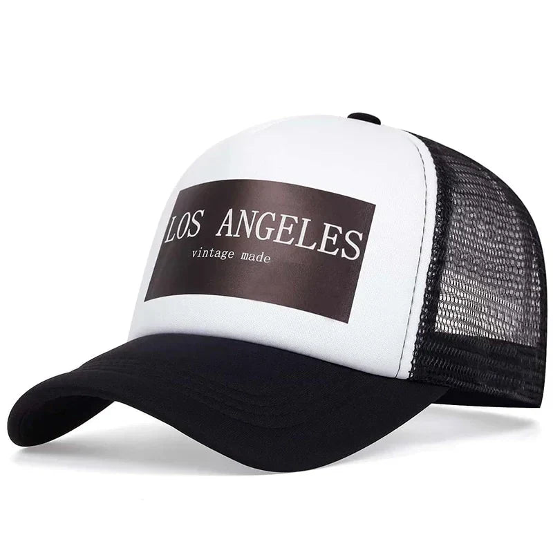 Unisex Los Angeles Print Baseball Net Caps