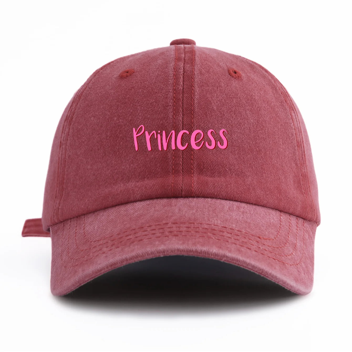 Princess Print Washed Baseball Cap For Adults