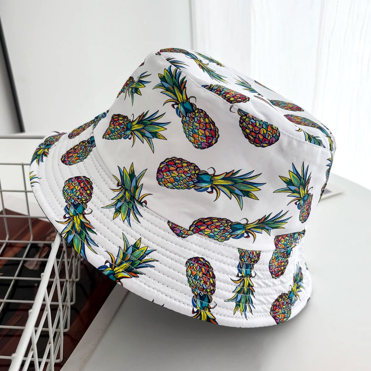 Bucket Hat Vintage Style Bucket Hats Fisherman Hats Cartoon Printing Panama Cap