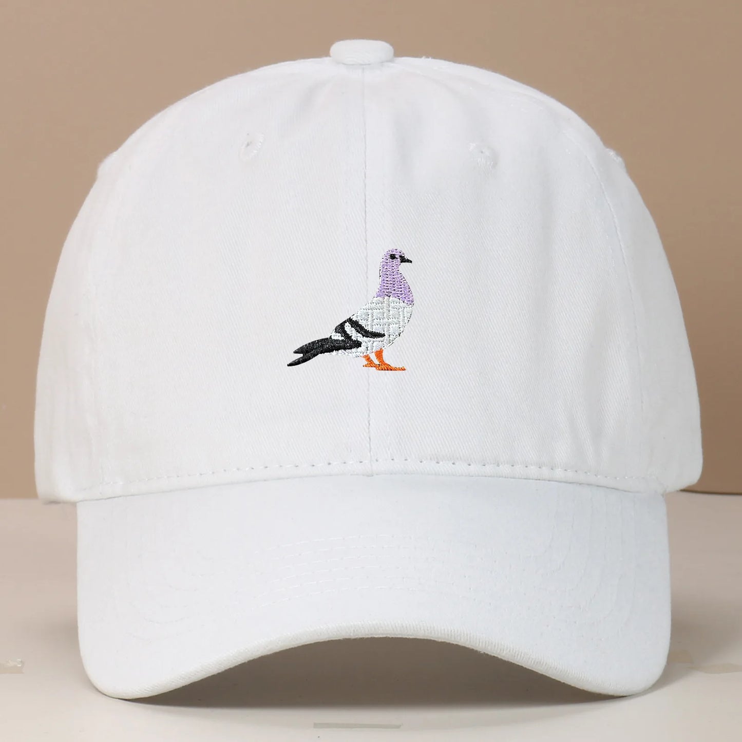 Baseball Cap Suitable For All Seasons, Pigeon Embroidery Pattern, Men's And Women's Daily Casual Fashion