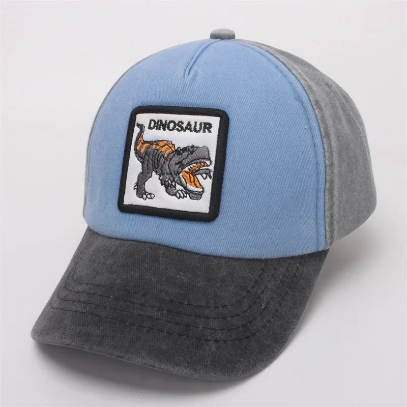 Children's 3D Embroidery Dinosaur Baseball Cap