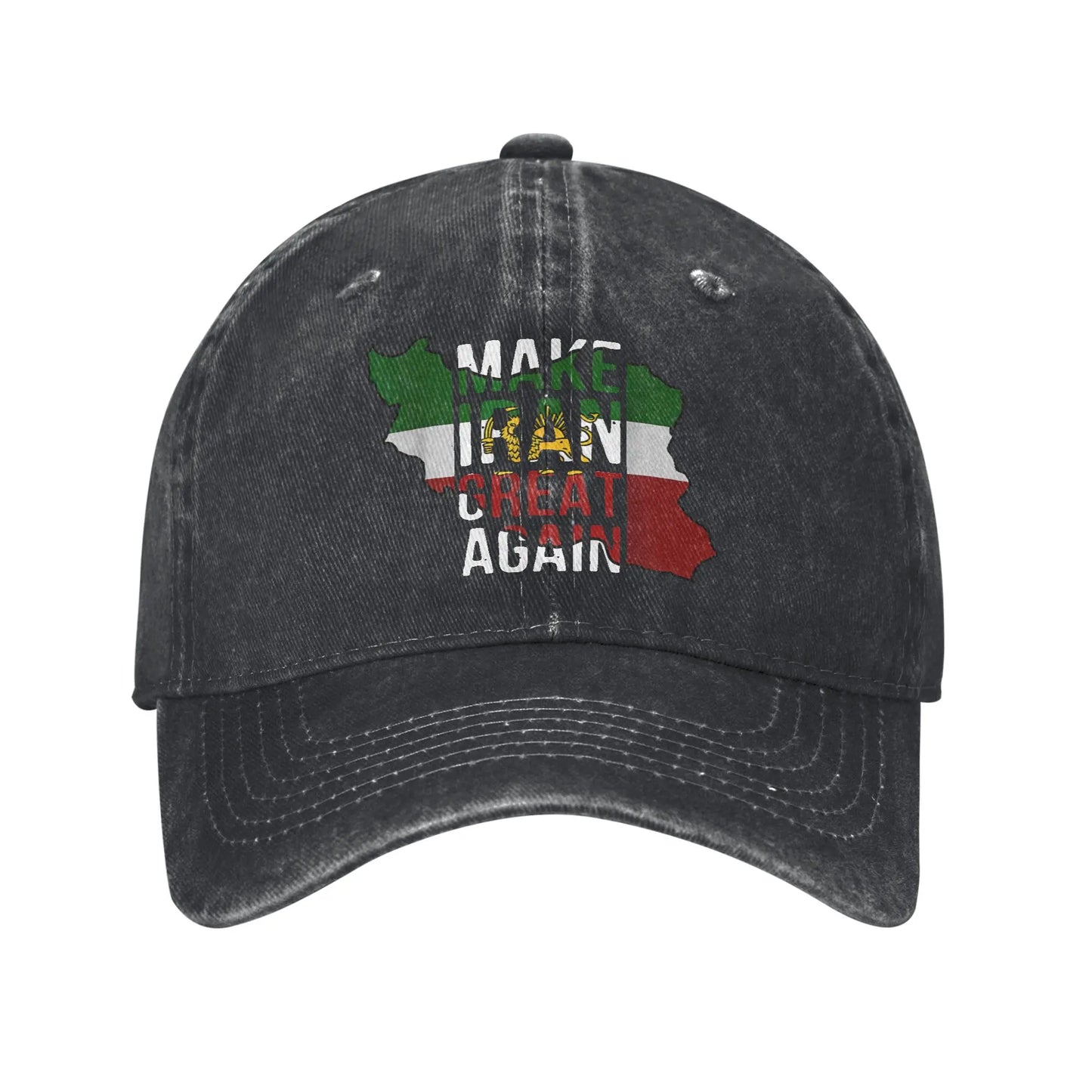 Make Iran Great Again Red Logo Casual Baseball Cap For Men Women