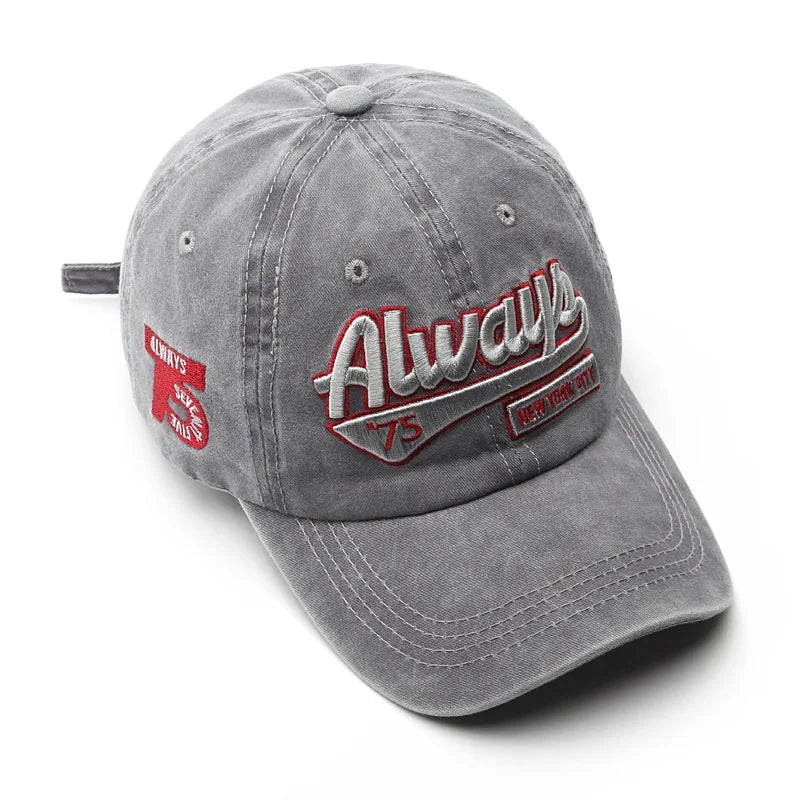 Embroidered Baseball Cap For Women Men New