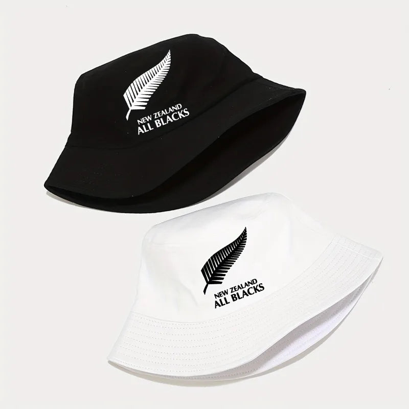 All Blacks Printed Bucket Hat Breathable Sun Hat