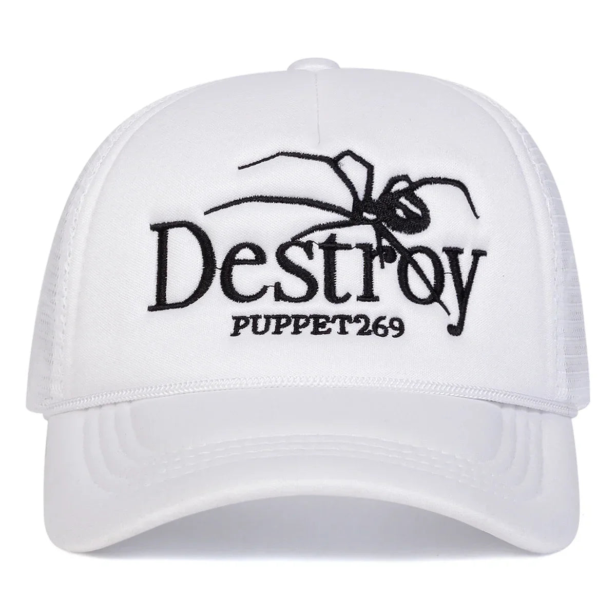 Unisex DESROY Spider Embroidery Baseball Net Caps