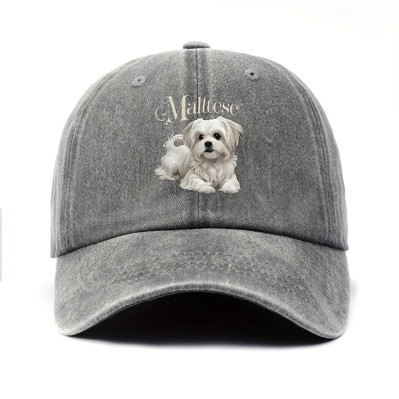 Women's Maltese Dog Baseball Cap