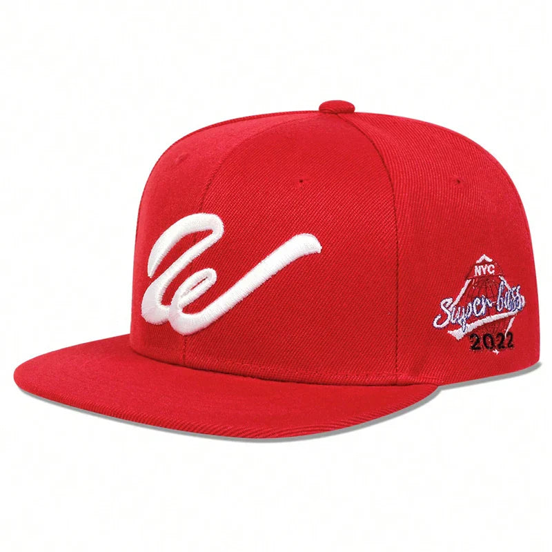Unisex W Letter Embroidery Hip-hop Hats