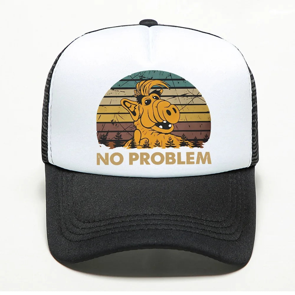 No Problem Hipster Hat ALF The Animated Series Men Baseball Cap