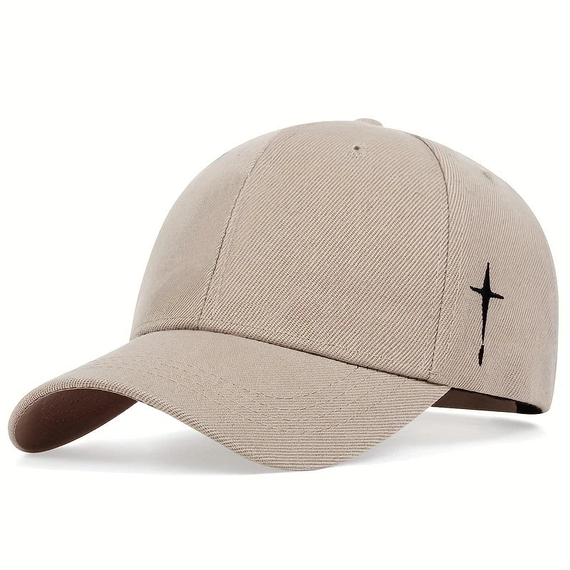 Unisex Simple Cross Embroidery Baseball Caps