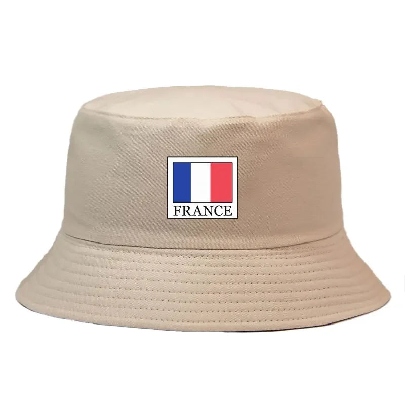 Unisex Reversible Bucket Hat Woman Man France Flag