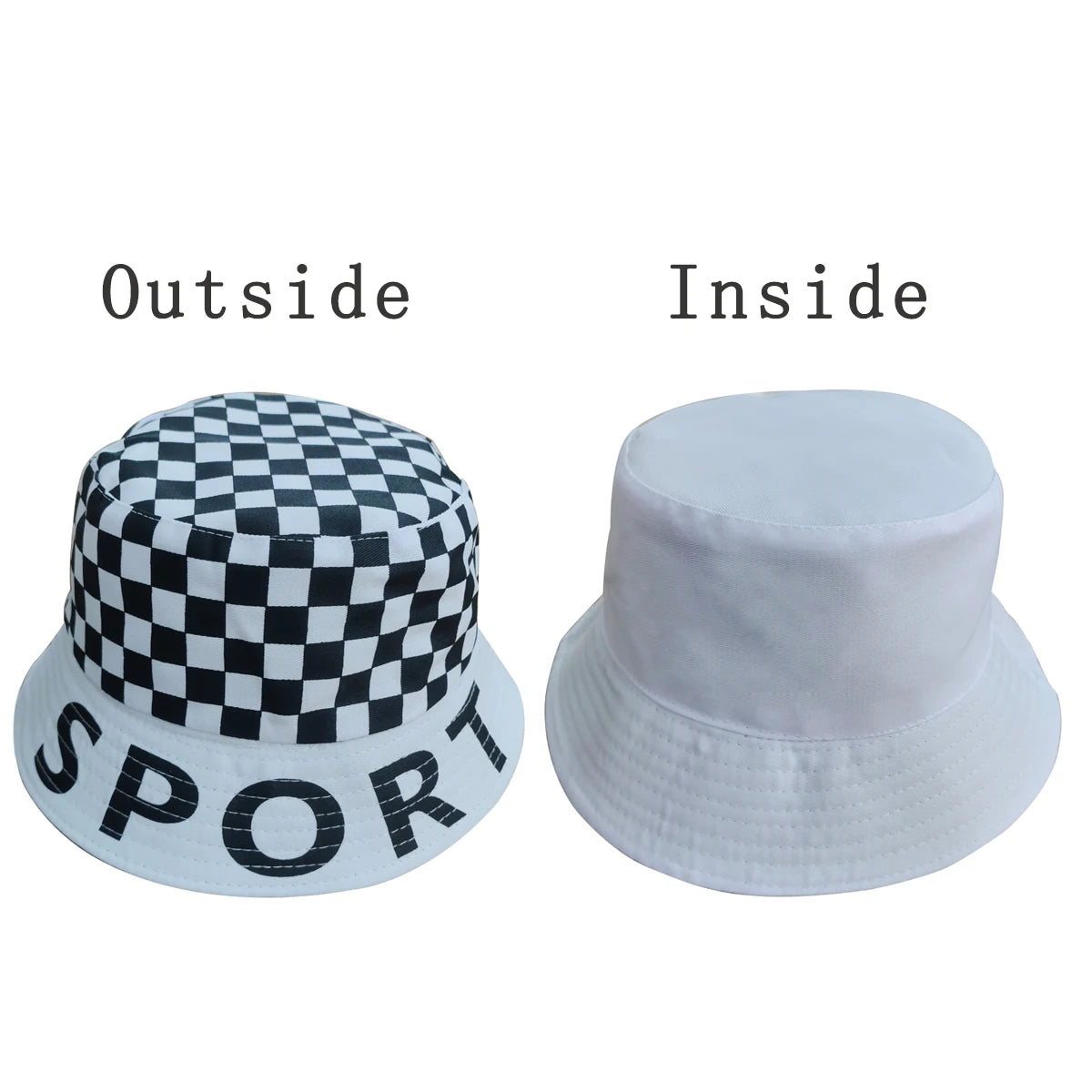 1 Piece Men's Outdoor Sports Sun Protection Fisherman's Hat, Plaid Bucket Hat
