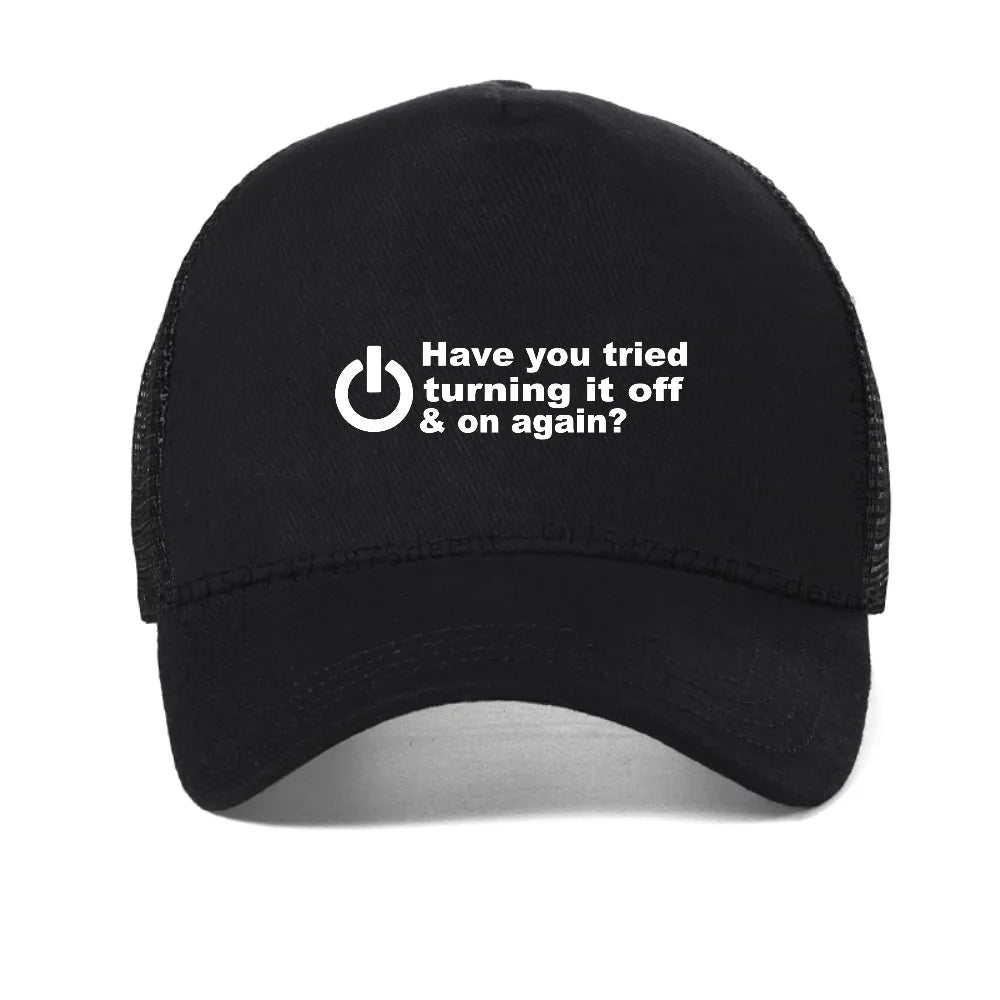 Nerds And Hackers Print Baseball Cap Summer Streets Personality Harajuku