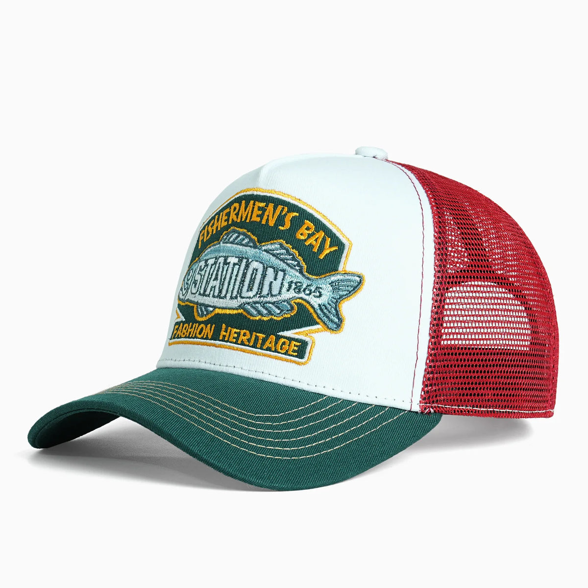 Embroidered Fishing Baseball Cap