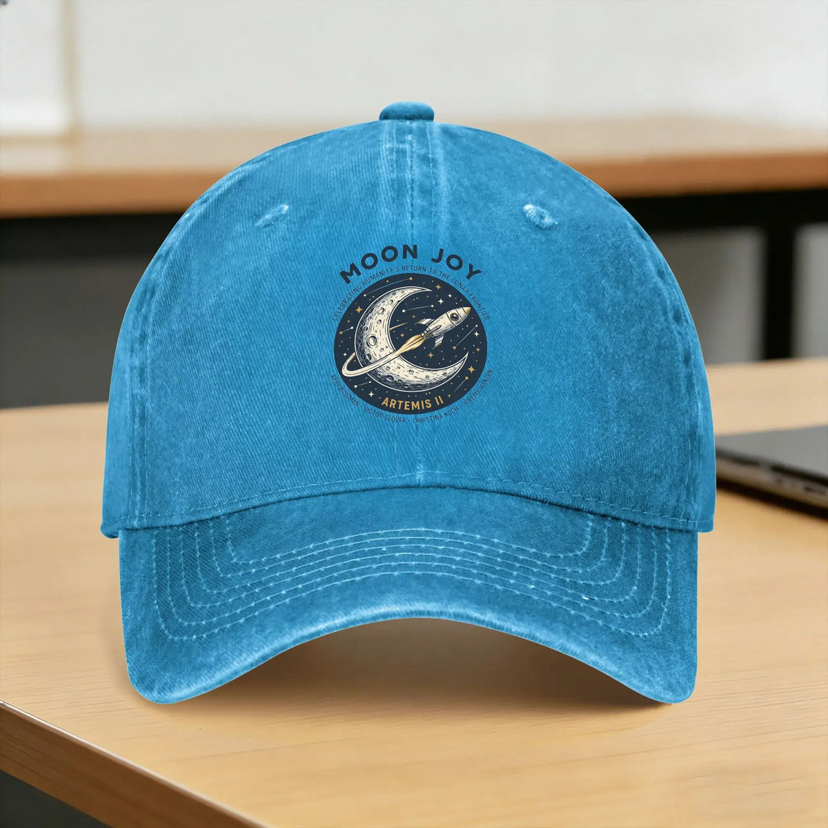 Copy Moon Joy Artemis II Casual Baseball Cap