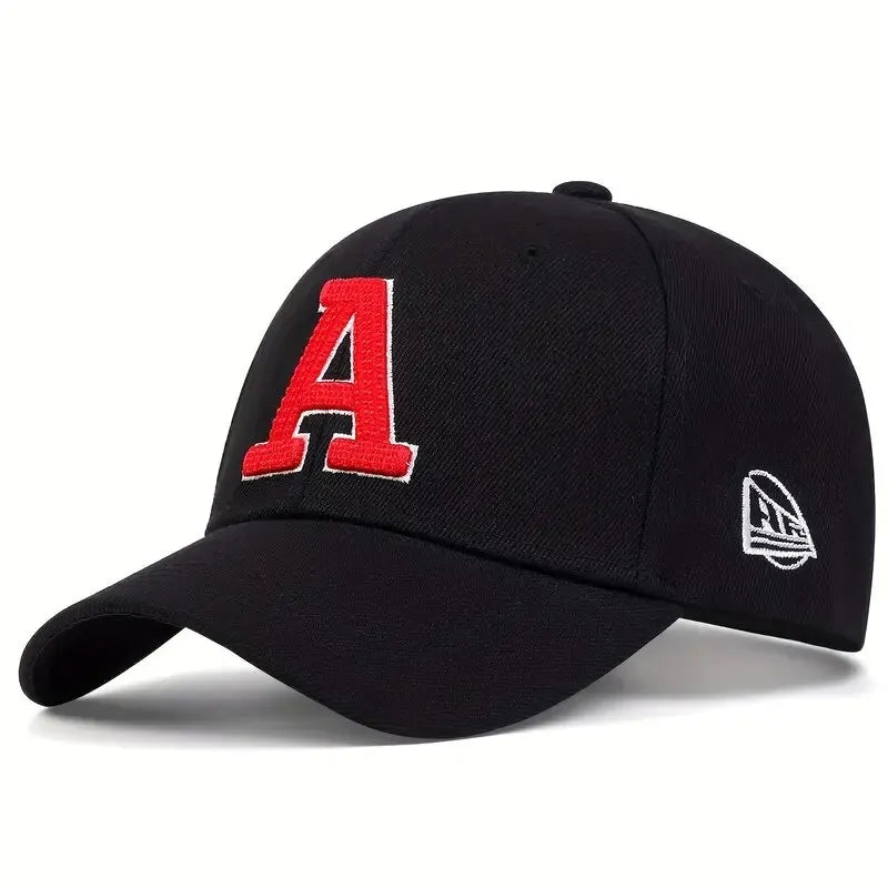 Unisex A Leter Embroidery Baseball Caps Spring Autumn Outdoor