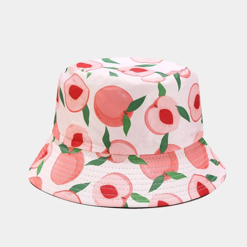 2022 18 Style Cotton Fruit Pattern Print Bucket Hat Fisherman Hat For Men And Women