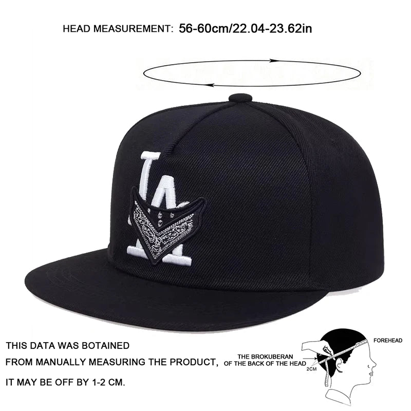 Unisex Los Angeles Embroidery Hip-hop Hats Snapback Caps