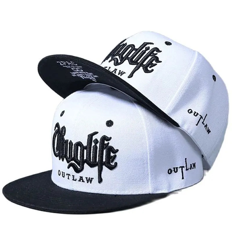2025 Fashion Fastball CAP Thug Life Embroidery Hip Hop Baseball Cap Snapback Hat