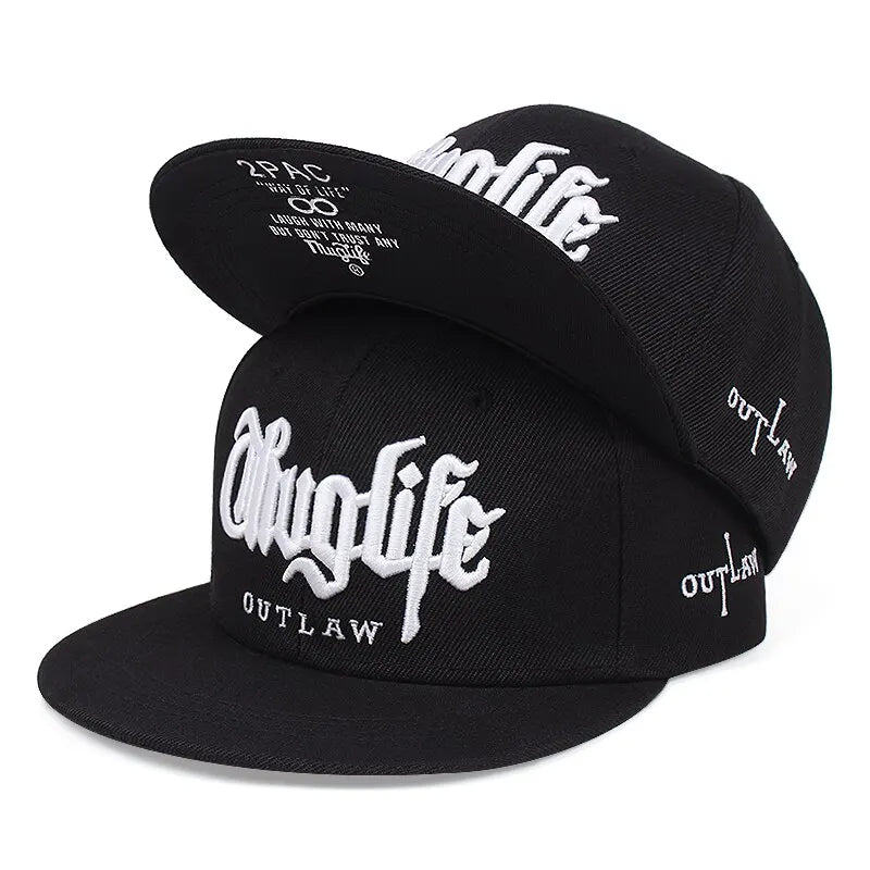 Fashion Fastball CAP Thuglife Embroidery Hip Hop Baseball Cap Snapback Cap