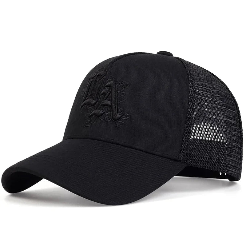 Unisex Letter Embroidery Baseball Net Caps