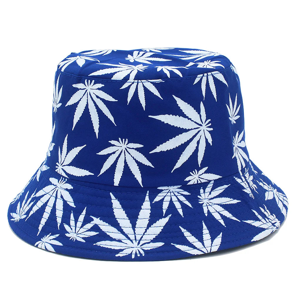 Hats Outdoor Fishman Cap Wide Brim Beach Panama Maple Leaves Sun Caps Men Women Bucket Hat