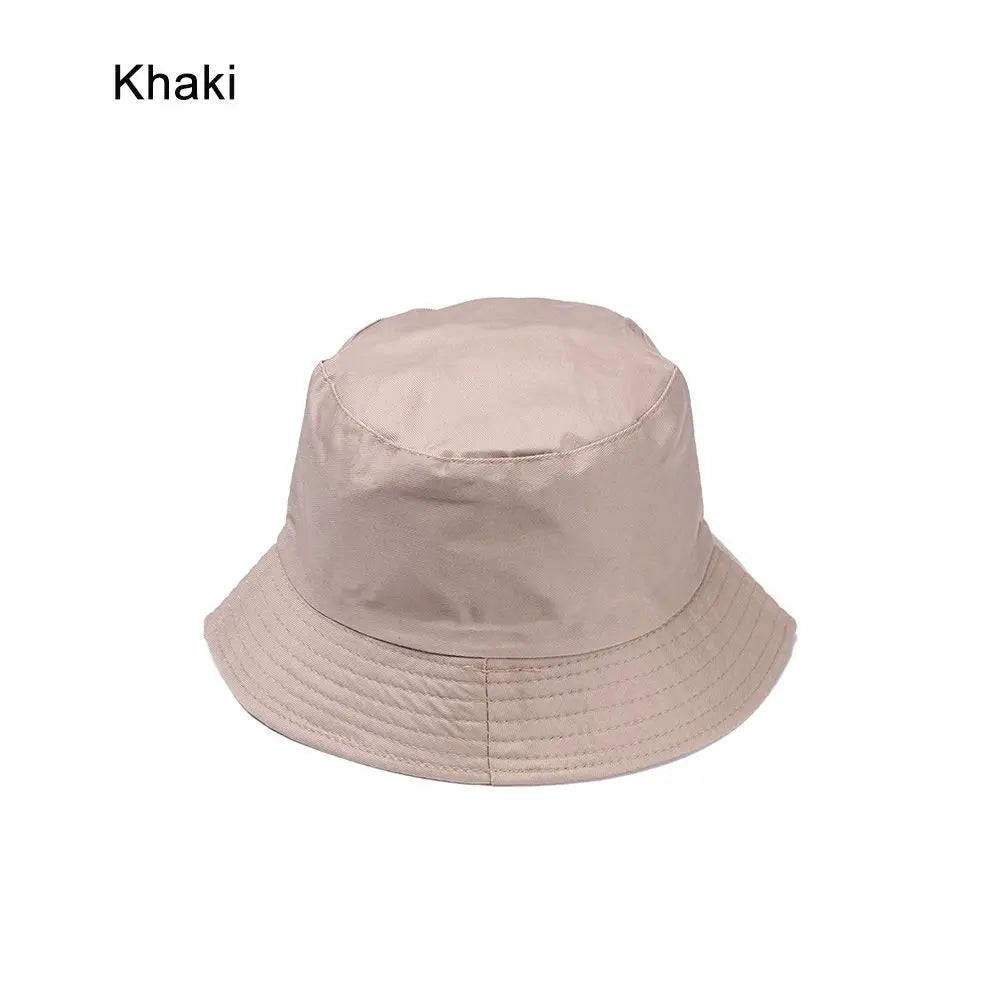 Fashion Cotton Casual Bucket Hat Candy Color Sun Caps Fisherman Cap