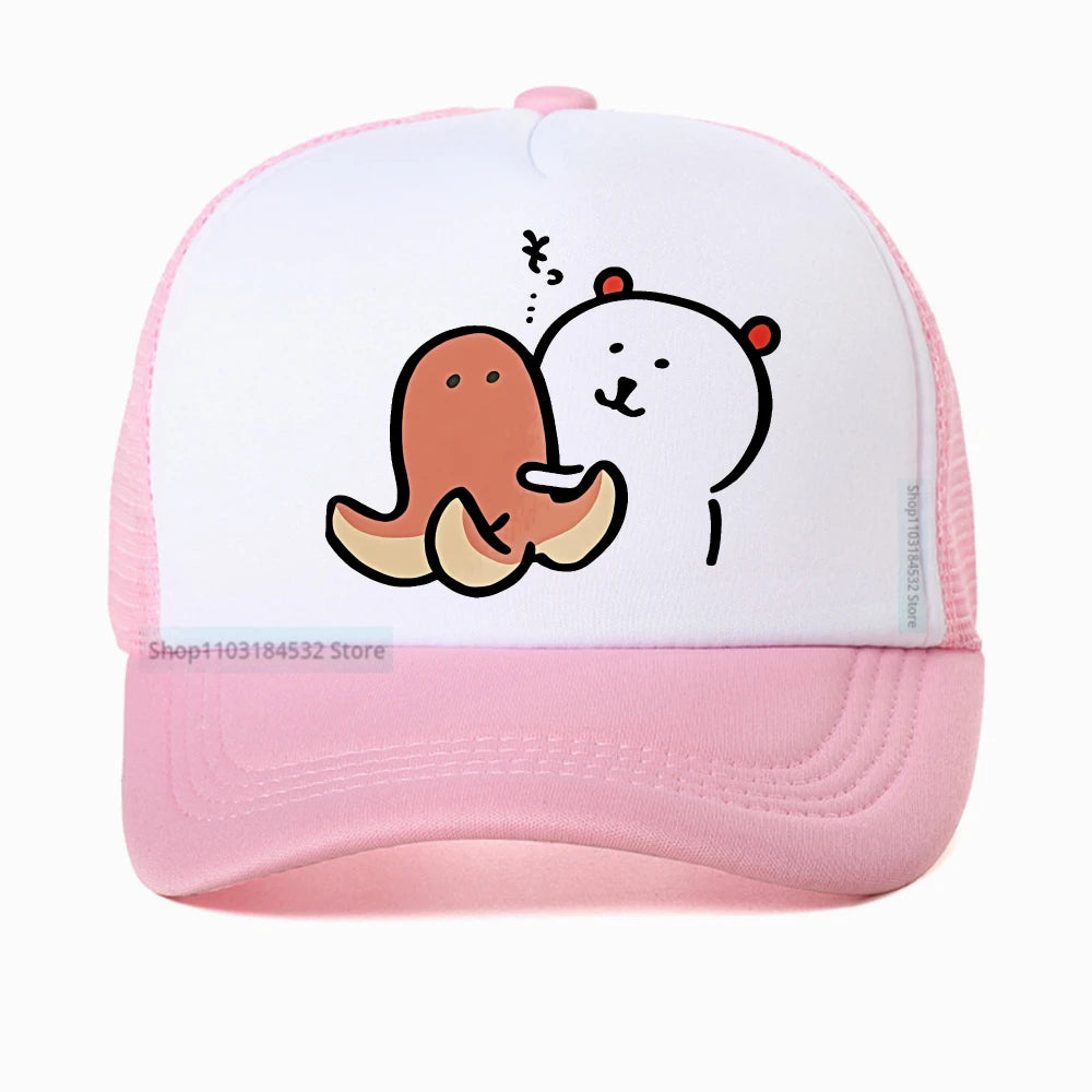 Funny Joke Bear Print Baseball Cap
