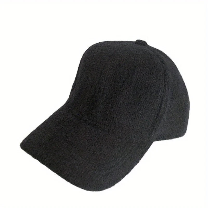 Warm Rabbit Fur Snapback Cap
