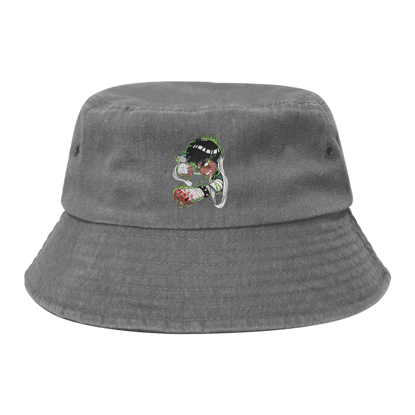 Unisex Washed Denim Bucket Hat Naruto Beach Hatwear
