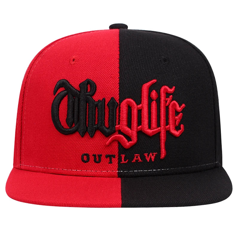 2025 Fashion Fastball CAP Thug Life Embroidery Hip Hop Baseball Cap Snapback Hat