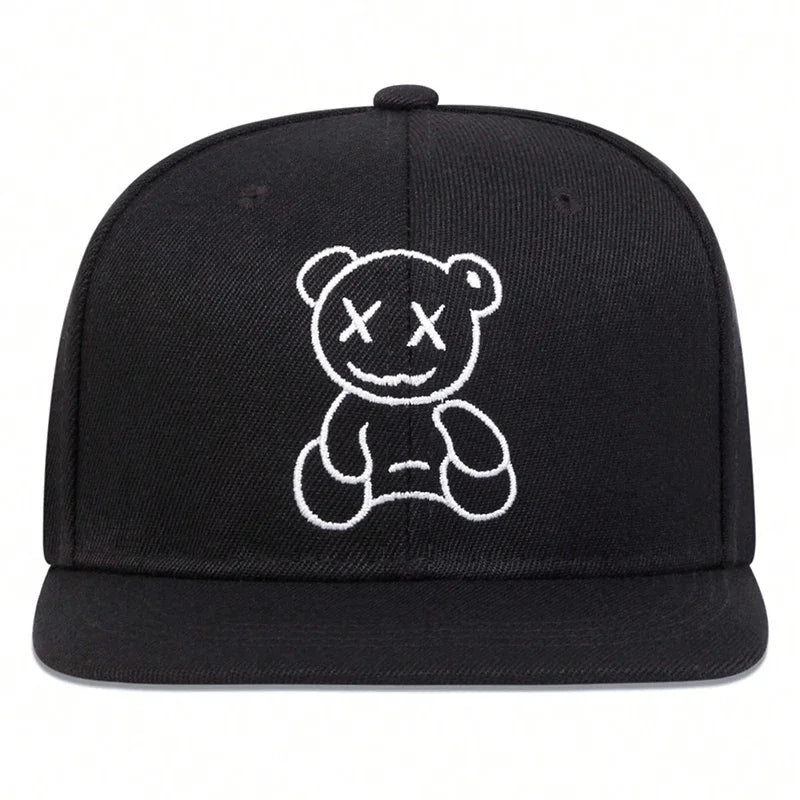 Unisex XX Little Bear Embroidery Hip-hop Hats Snapback Caps