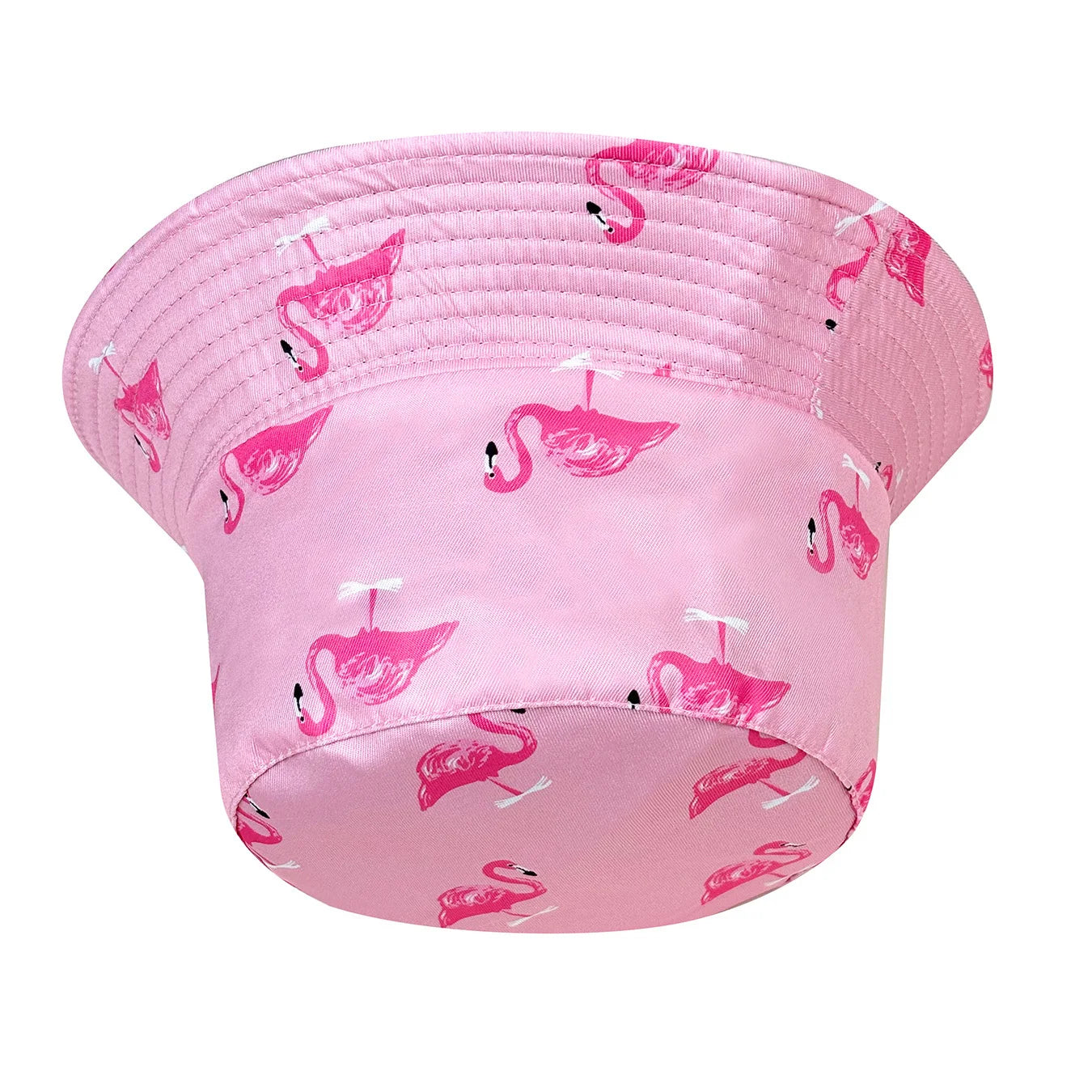 Cartoon Flamingo Print Bucket Hat Lightweight Design Foldable Sun Hat