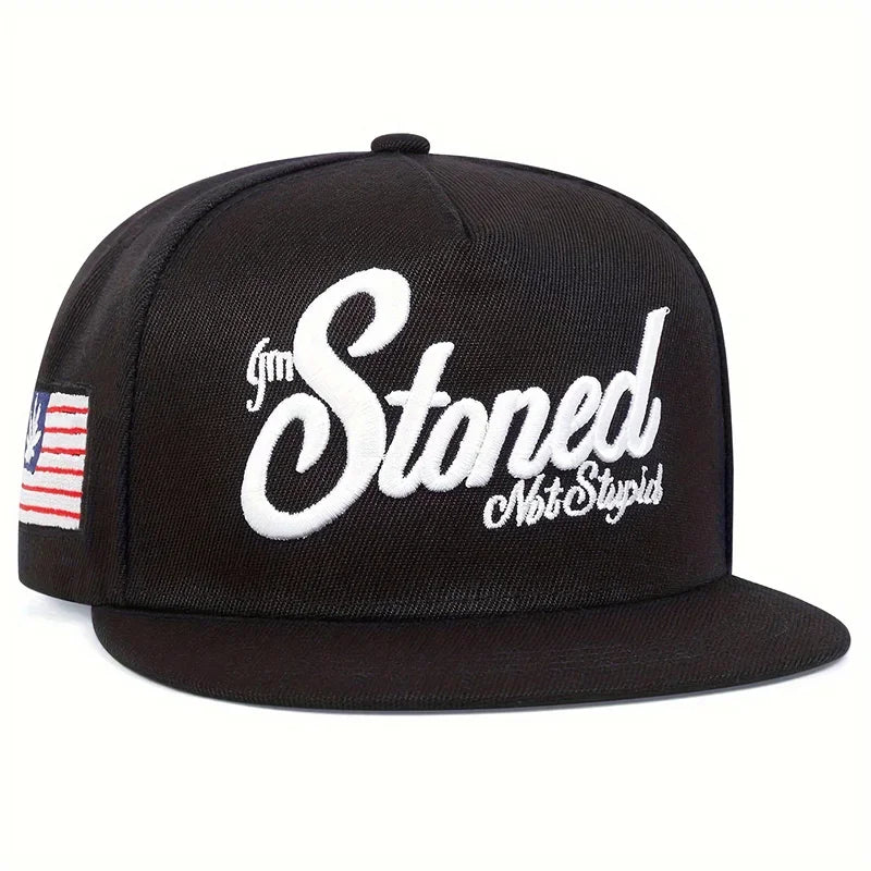 Unisex Stoned Letter Embroidery Hip-Hop Hats Baseball Caps Snapback Caps